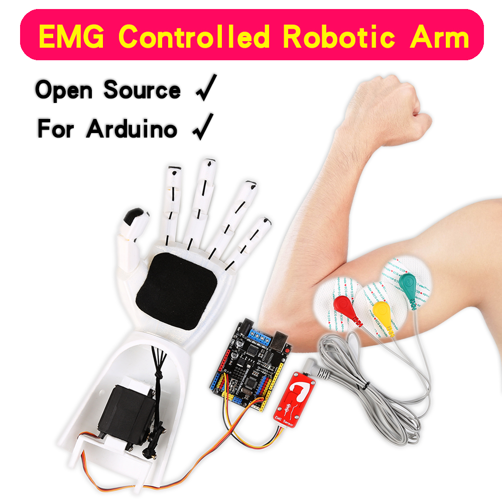 Science Robot - Sensor EMG lengan robot Sensor sinyal