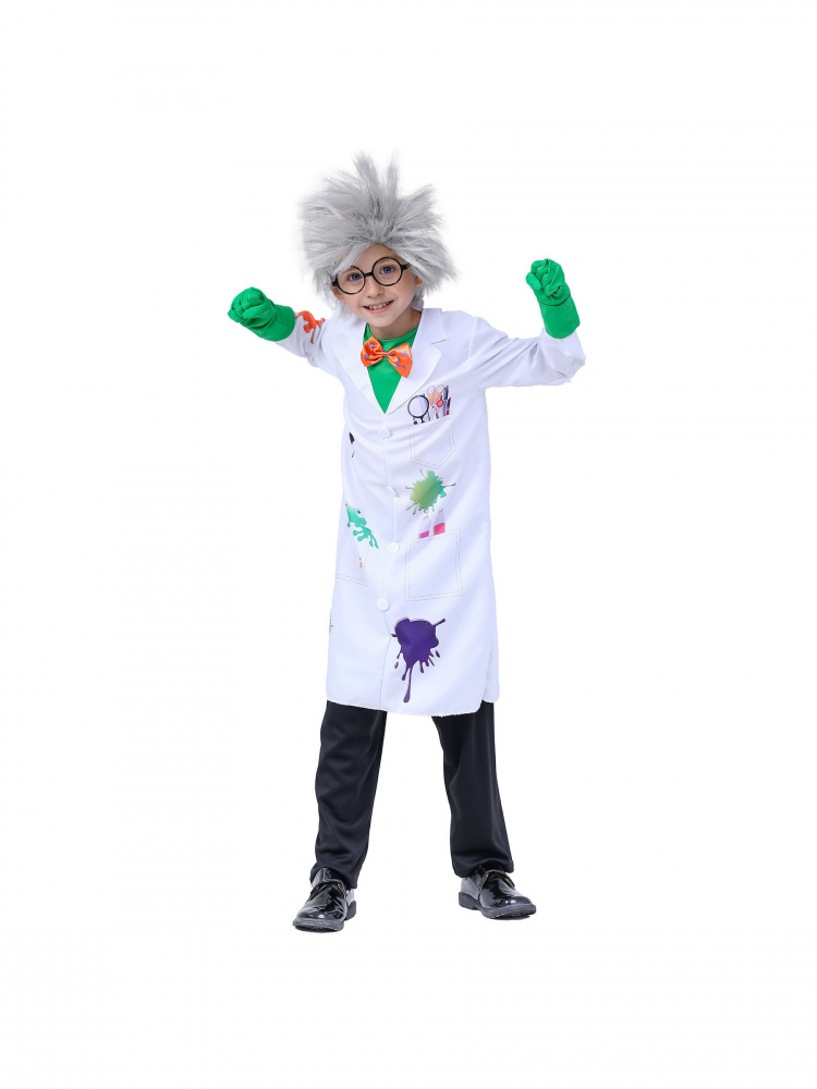 Science Nursery - Kostum Ilmuwan Gila Halloween Pakaian Pertunjukan