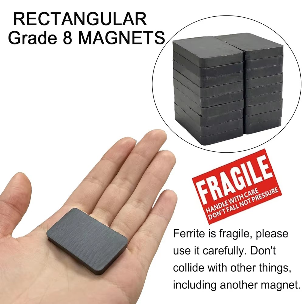 8/12 buah magnet blok keramik  - Science And Hobby ulasan dan harga