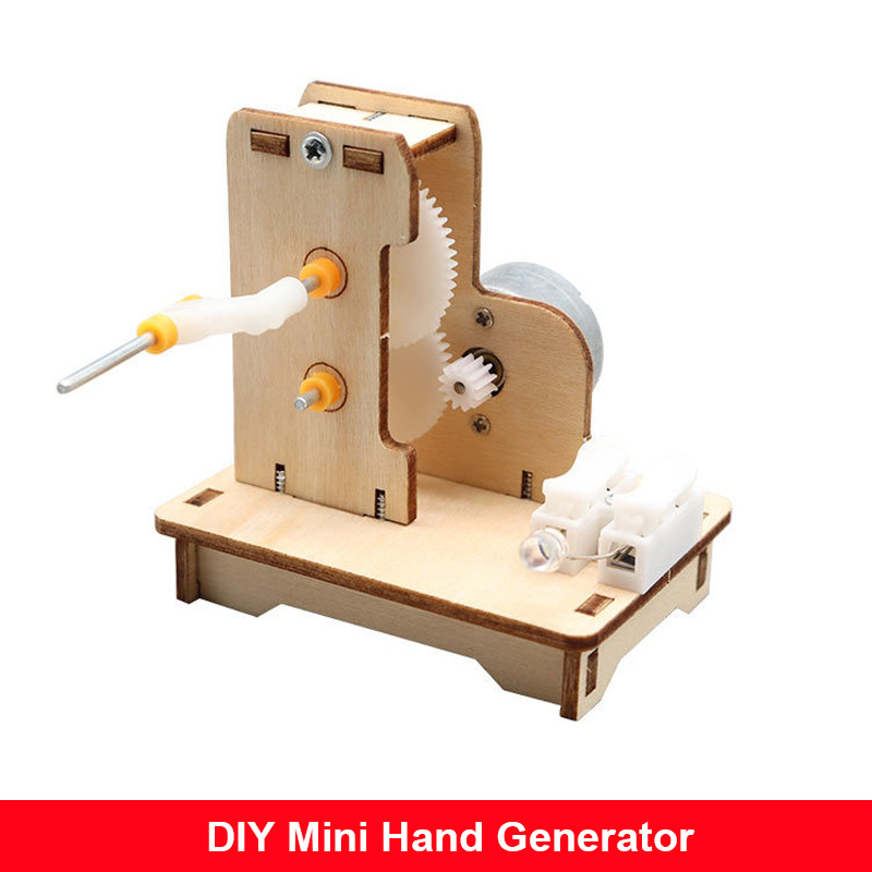 Generator tangan Mini DIY, Kit - Science Project Kit ulasan dan harga