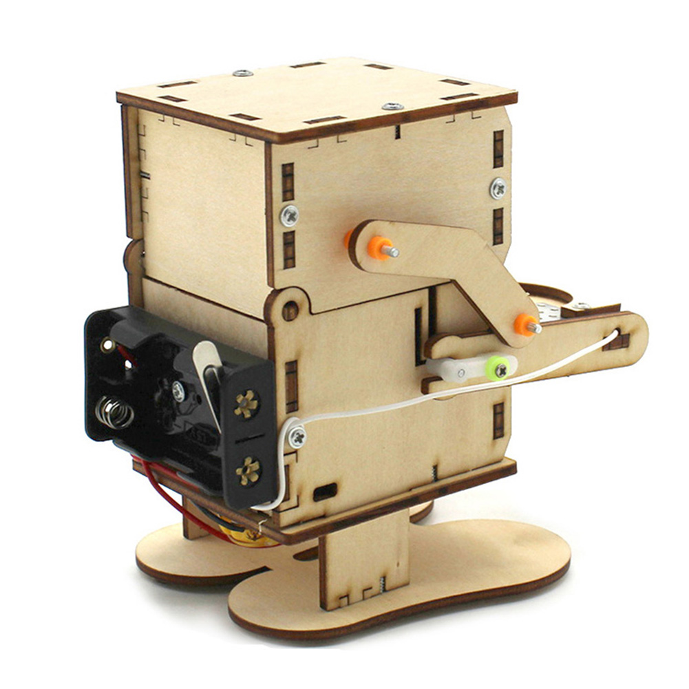 Robot Kayu Rakitan DIY Model P - Science Project Kit ulasan dan harga