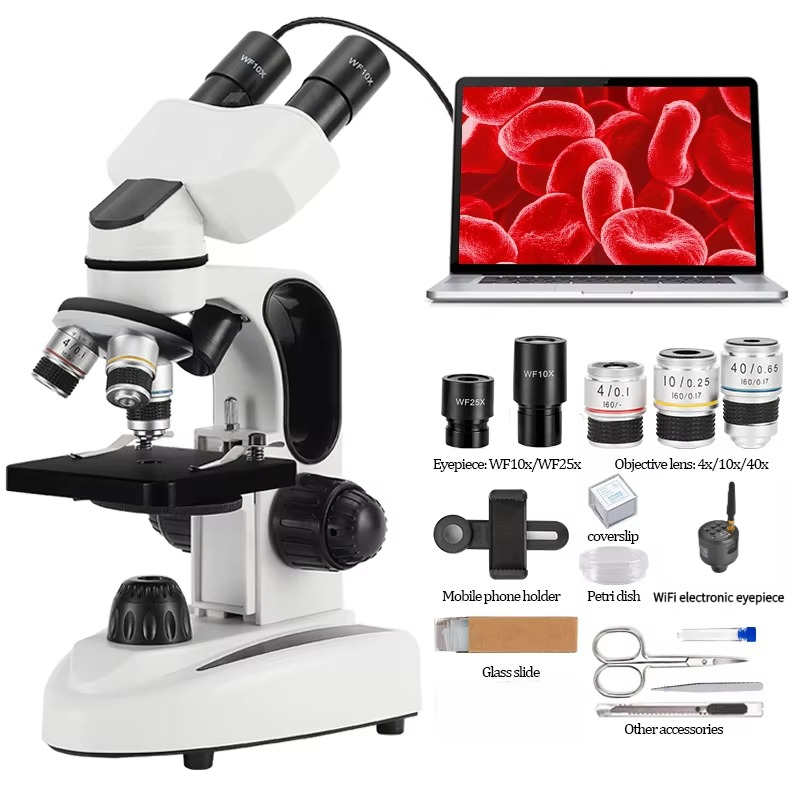 Mikroskop Binokular Komposit 4 - Microscope Compound 40X ulasan dan harga