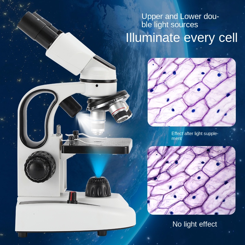 Mikroskop Binokular Komposit 4 - Microscope Compound 40X ulasan dan harga