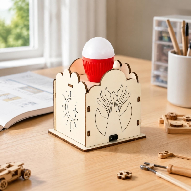 Lampu Gerak DIY Model Kayu unt - Science Project Kit ulasan dan harga