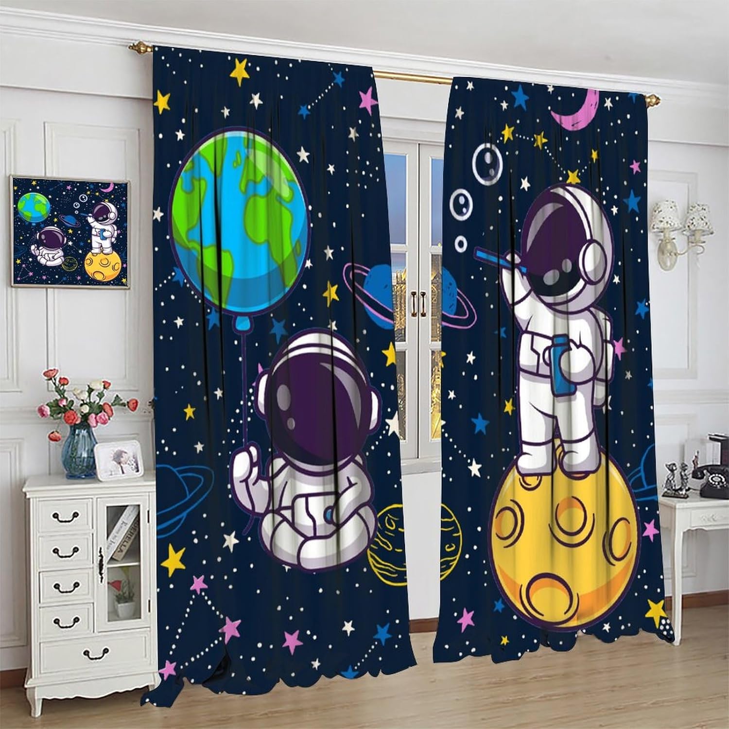 Dekorasi Jendela Tirai Galaksi - Science Nursery ulasan dan harga