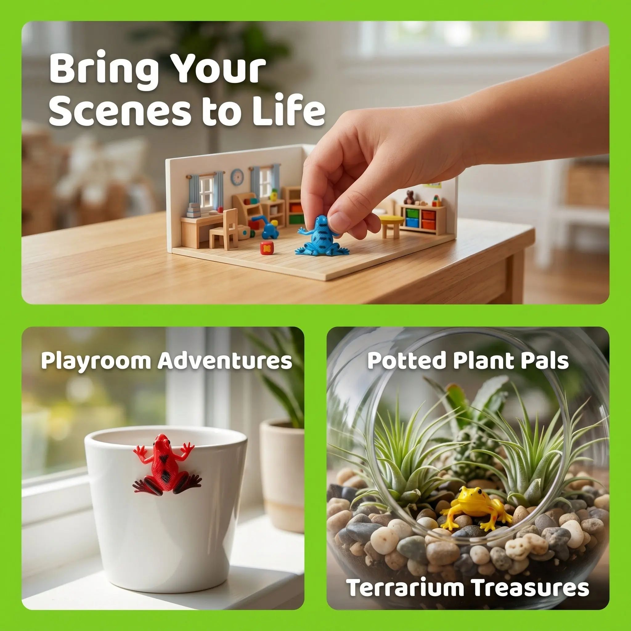 12 Buah Patung Katak Realistis - Science And Hobby ulasan dan harga