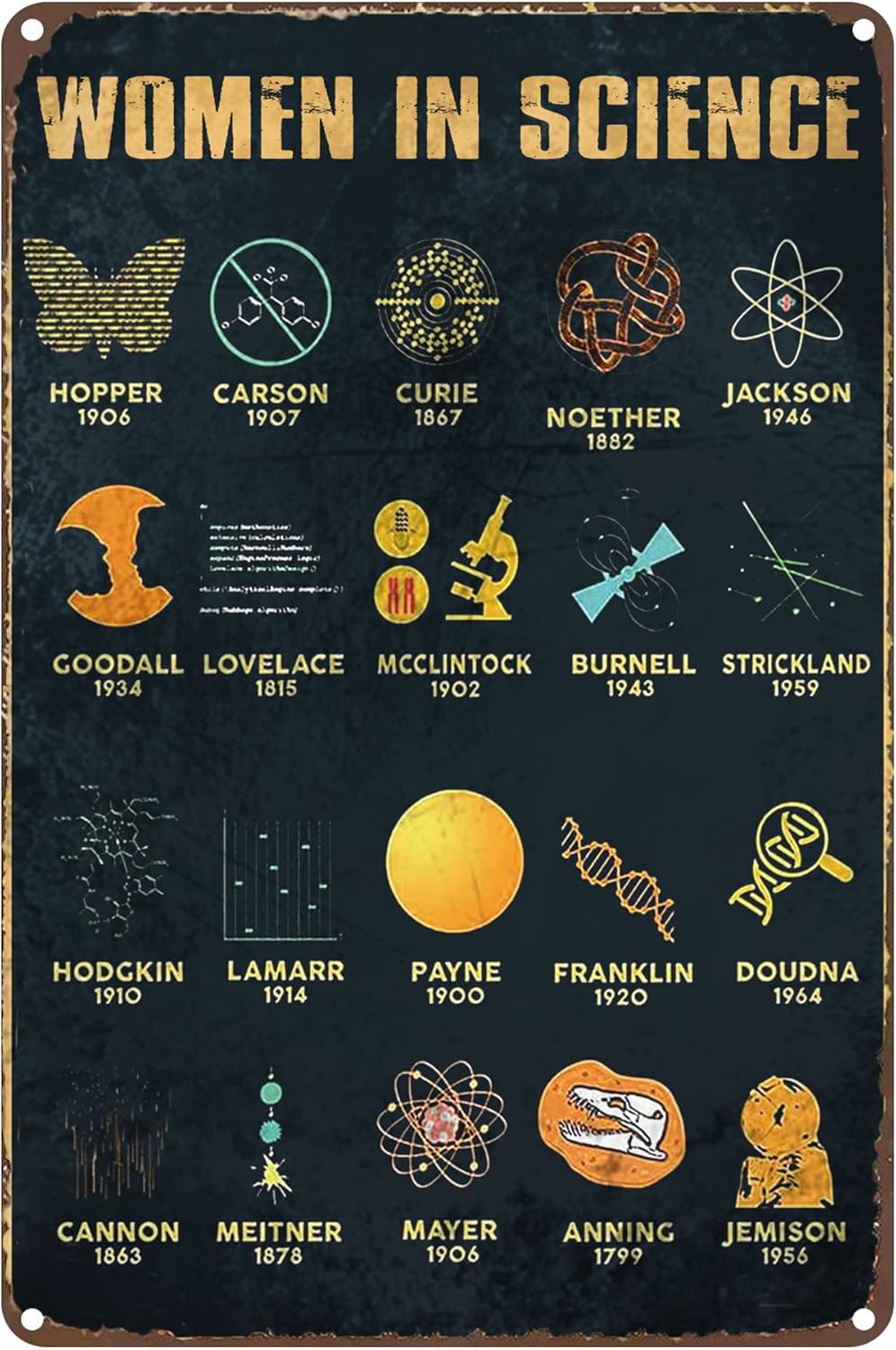 1p, Papan Logam Motivasi Wanit - Science Nursery ulasan dan harga