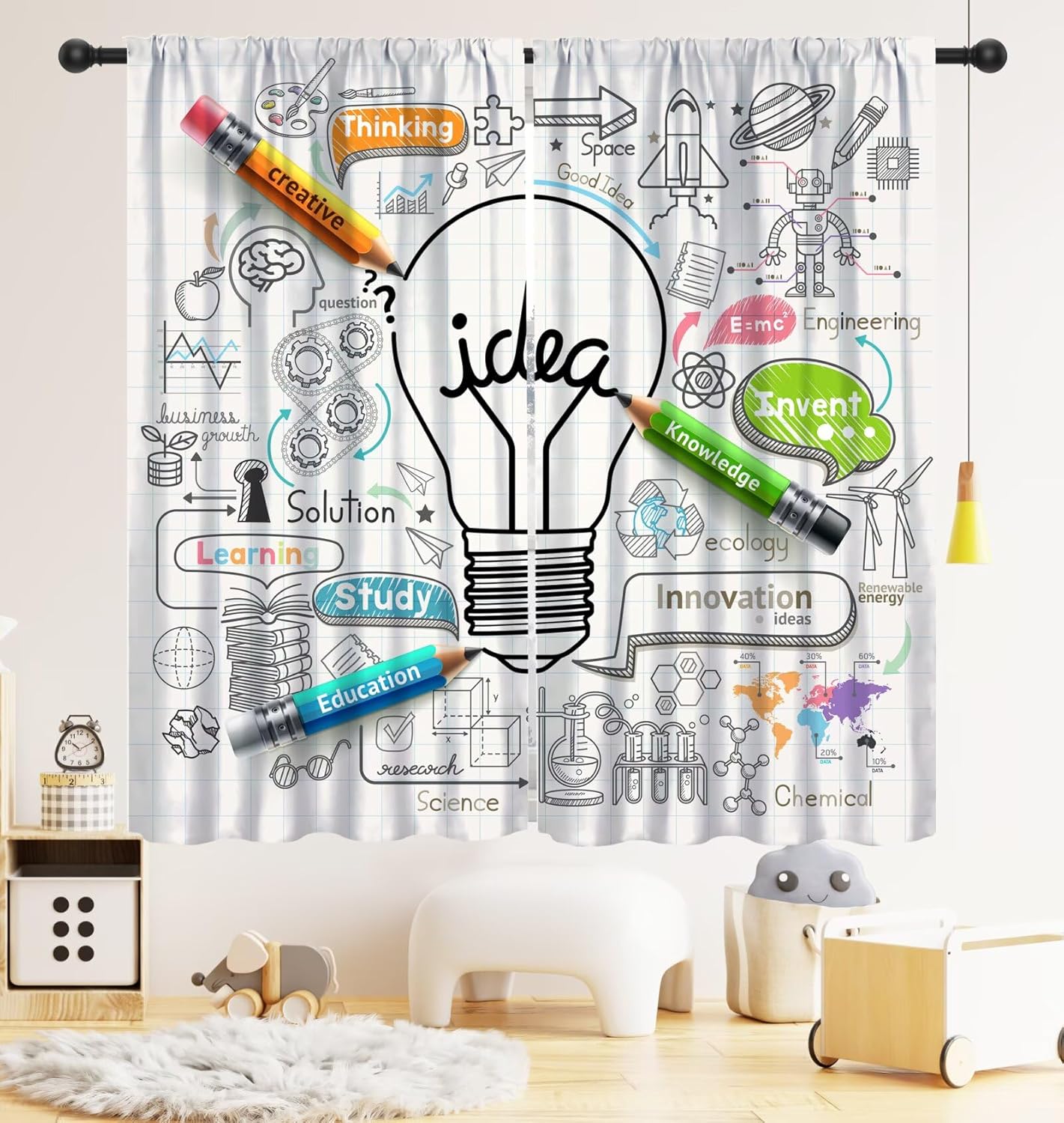 Tirai Blackout Edukasi Sains K - Science Nursery ulasan dan harga