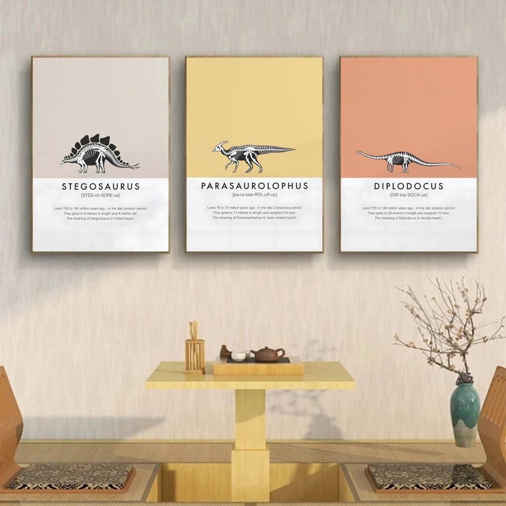 Poster Kerangka Dinosaurus Sen - Science Nursery ulasan dan harga